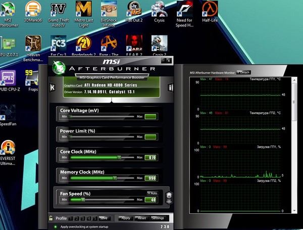 Msi afterburner видеокарта.