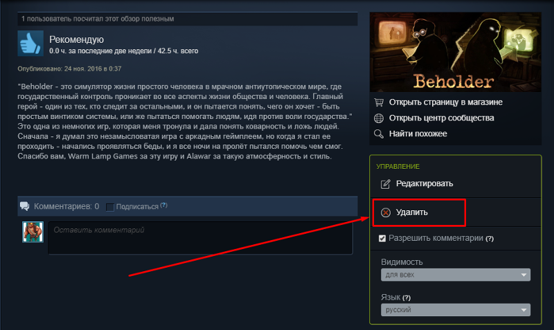 Оценка steam