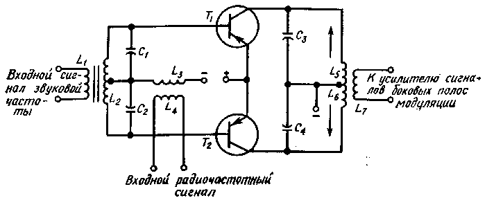 Амплитудный модулятор на транзисторе схема