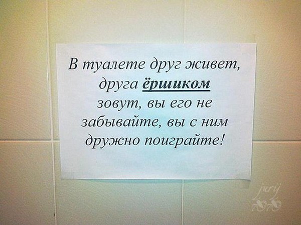 Рождения, картинка в туалет прикольные с надписями