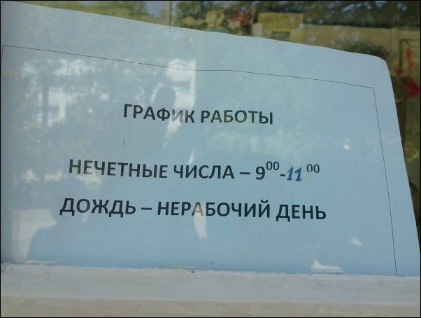 Какой график работы прикол
