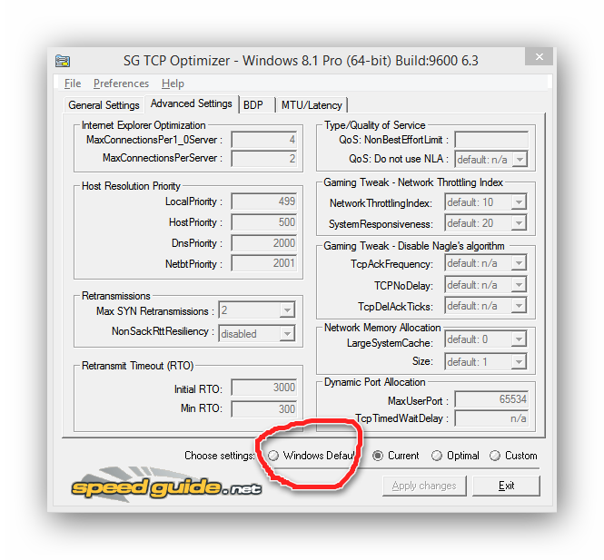 Tcp optimizer для игр. Tcp optimizer для игр
