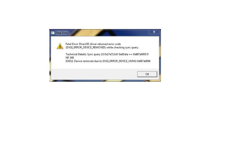 E outofmemory direct3d. Direct3d error.