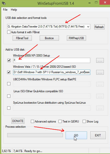 Winsetup from usb