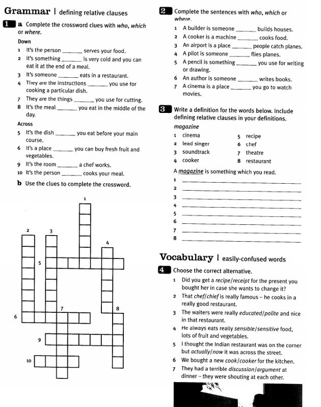 Read the clues and write the words. Defining relative clauses crossword. read the sentences and complete the crossword puzzle 4 класс ответы. relative clauses worksheets. read the clues and write the words complete the crossword.