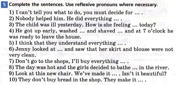 Complete the sentences using reflexive pronouns. Reflexive pronouns. Reflexive pronouns. Reflexive pronouns sentences. Reflexive and emphatic pronouns презентация.