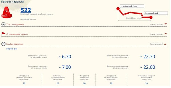 расписание автобуса москва теплый стан
