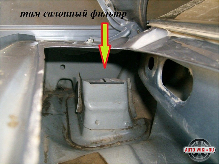 Фильтр салона шевроле ланос 1.5 где находится