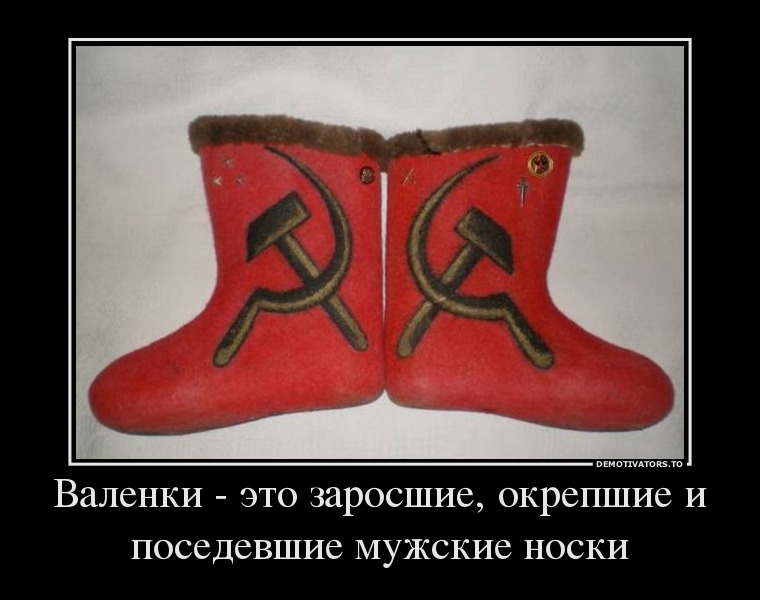 Прикольная картинка валенки