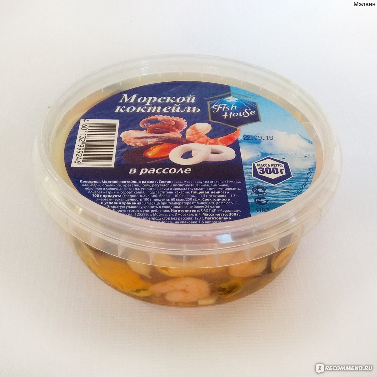 Ответы Mail: Коктейль из морепродуктов в баночке лучше брать в масле ...