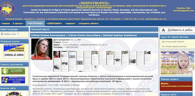 Список миротворец официальный фамилии и фото